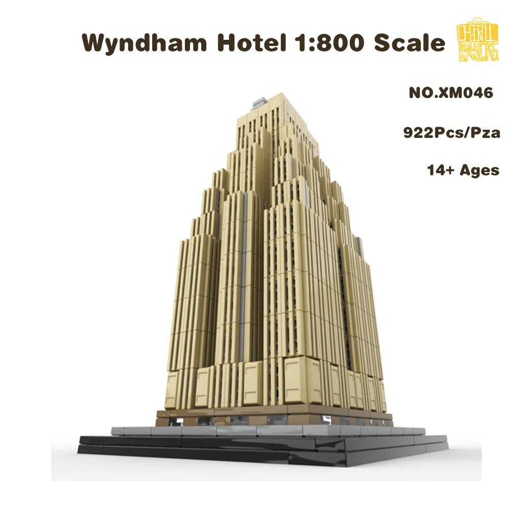 MOC-XM046 Wyndham Hotel ü߰ , PDF ׸   ,  DIY 峭,  ũ , 1:800
